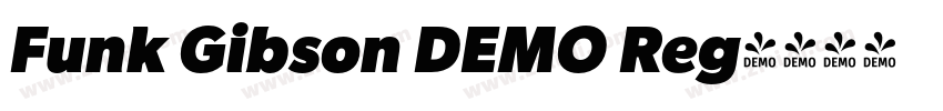 Funk Gibson DEMO Reg字体转换